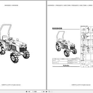 Kubota Tractor B3030HDB Parts Catalog EN DE (1)