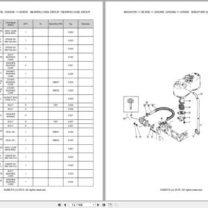 Kubota Tractor B5100E Parts Catalog EN DE (2)