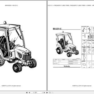 Kubota Tractor BX 231 C Parts Catalog EN DE (1)