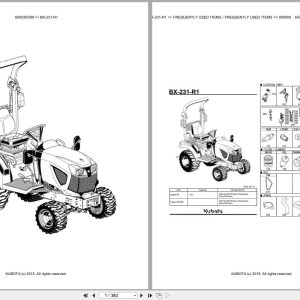 Kubota Tractor BX 231 R1 Parts Catalog EN DE (1)