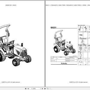 Kubota Tractor BX231 Parts Catalog EN DE (1)