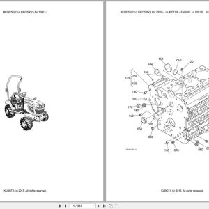 Kubota Tractor BX2350D 70001 Parts Catalog EN DE (1)