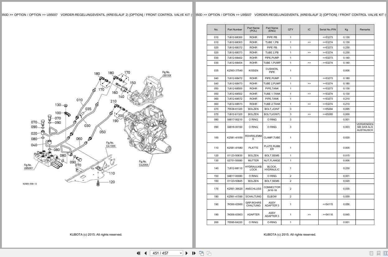 Kubota Tractor BX2350D Parts Catalog EN DE (3)