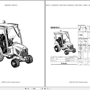 Kubota Tractor BX261D C Parts Catalog EN DE (1)
