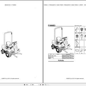 Kubota Tractor F1900E3 Parts Catalog EN DE (1)