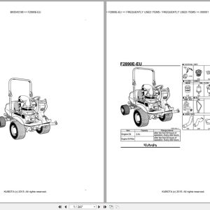 Kubota Tractor F2890E EU Parts Catalog EN DE (1)
