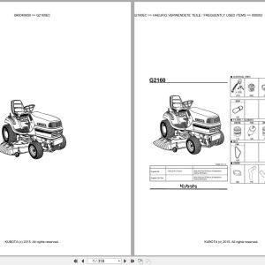 Kubota Tractor G2160EC Parts Catalog EN DE (1)