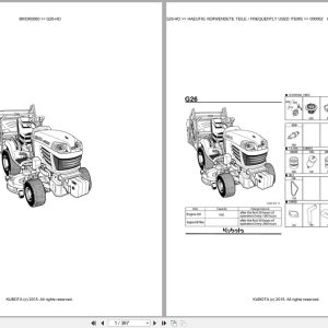 Kubota Tractor G26 HD Parts Catalog EN DE (1)