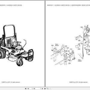 Kubota Tractor GC400HZ 2 GZD15 3HD S5 Parts Catalog EN DE (1)