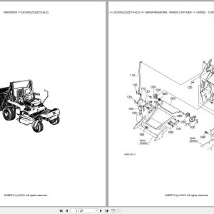 Kubota Tractor GC400LZ GZD15 IILD Parts Catalog EN DE (1)