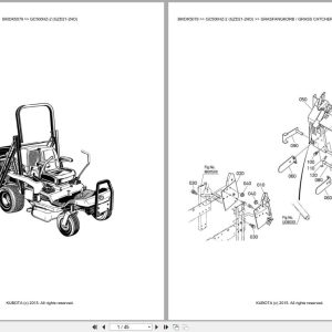 Kubota Tractor GC500HZ 2 GZD21 2HD Parts Catalog EN DE (1)