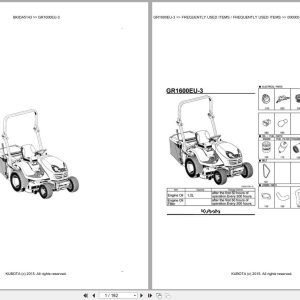 Kubota Tractor GR1600EU 3 Parts Catalog EN DE (1)