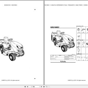 Kubota Tractor GR2100EC Parts Catalog EN DE (1)