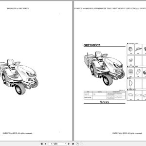 Kubota Tractor GR2100EC2 Parts Catalog EN DE (1)