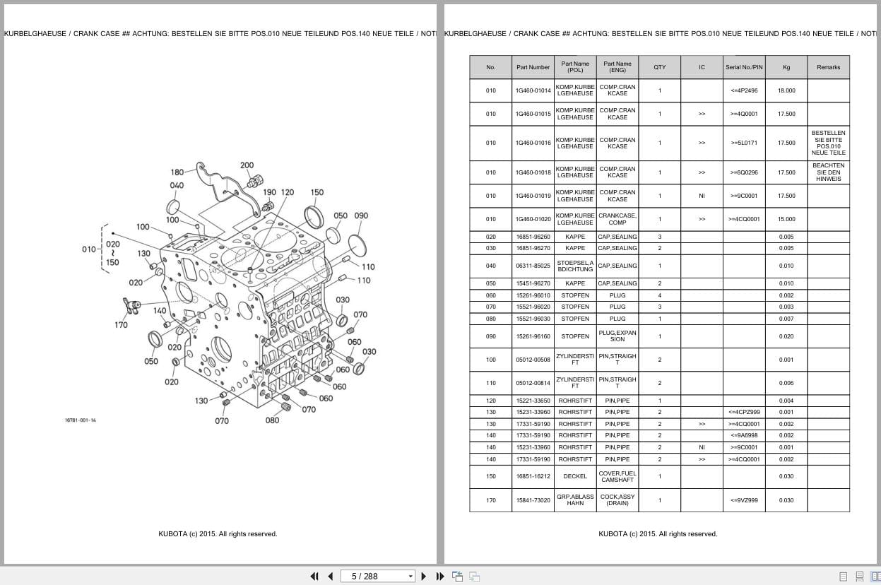 Kubota Tractor GZD15 IIHD Parts Catalog EN DE (2)