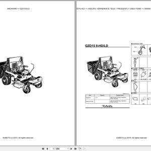 Kubota Tractor GZD15 IILD Parts Catalog EN DE (1)
