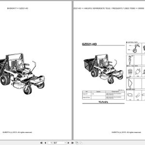 Kubota Tractor GZD21 HD Parts Catalog EN DE (1)