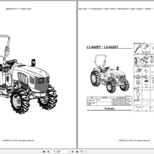 Kubota Tractor L1 452DT NEC Parts Catalog EN DE (1)