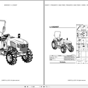 Kubota Tractor L1 552HST Parts Catalog EN DE (1)