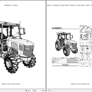 Kubota Tractor L2 522DTC Parts Catalog EN DE (1)