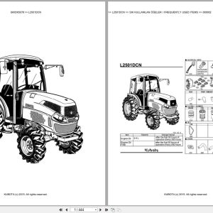 Kubota Tractor L2501DCN Spare Parts Catalog EN TR (1)