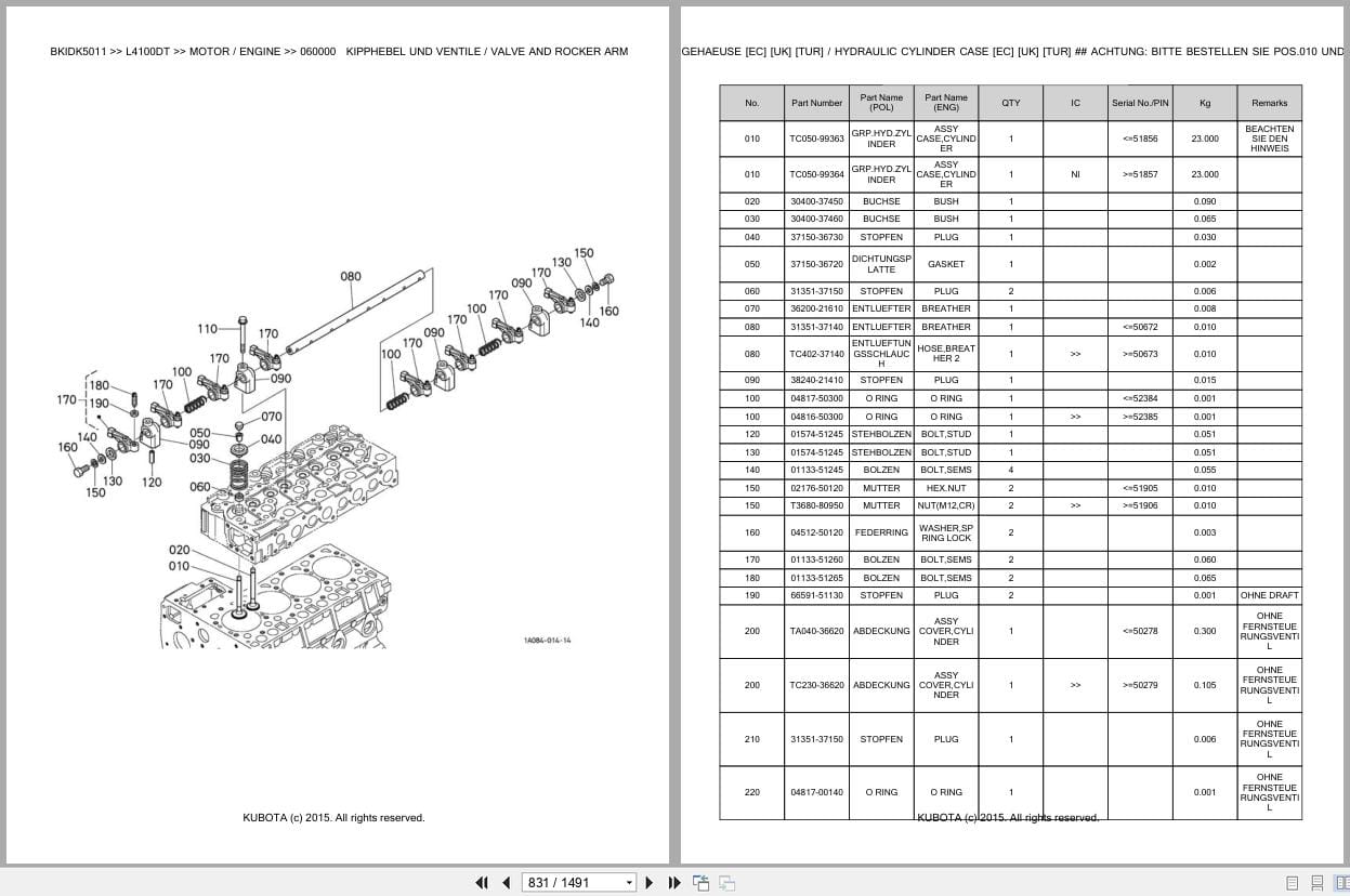 Kubota Tractor L3200DT Parts Catalog EN DE (2)