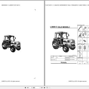 Kubota Tractor L3600DT C L3600DT GST C Parts Catalog EN DE (1)