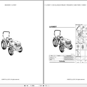 Kubota Tractor L4100DT Spare Parts Catalog EN TR (1)