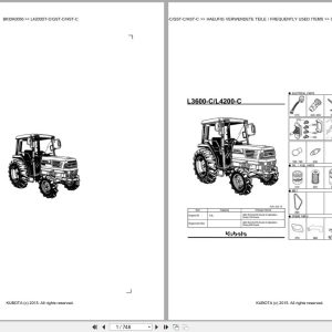 Kubota Tractor L4200DT C L4200GST C L4200HST C Parts Catalog EN DE (1)