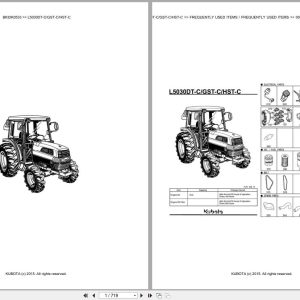 Kubota Tractor L5030DT C L5030GST C L5030HST C Parts Catalog EN DE (1)