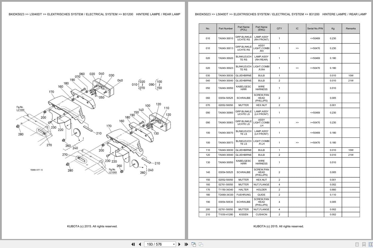 Kubota Tractor L5040DT Parts Catalog EN DE (3)