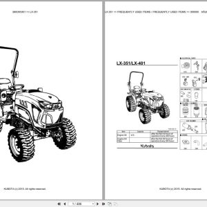 Kubota Tractor LX 351 Parts Catalog EN DE (1)