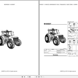 Kubota Tractor M105SDT Parts Catalog EN DE (1)