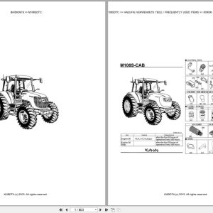 Kubota Tractor M108SDTC Parts Catalog EN DE (1)