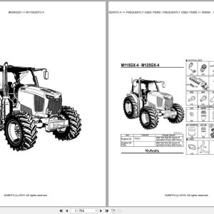 Kubota Tractor M115GXDTC 4 Parts Catalog EN DE (1)