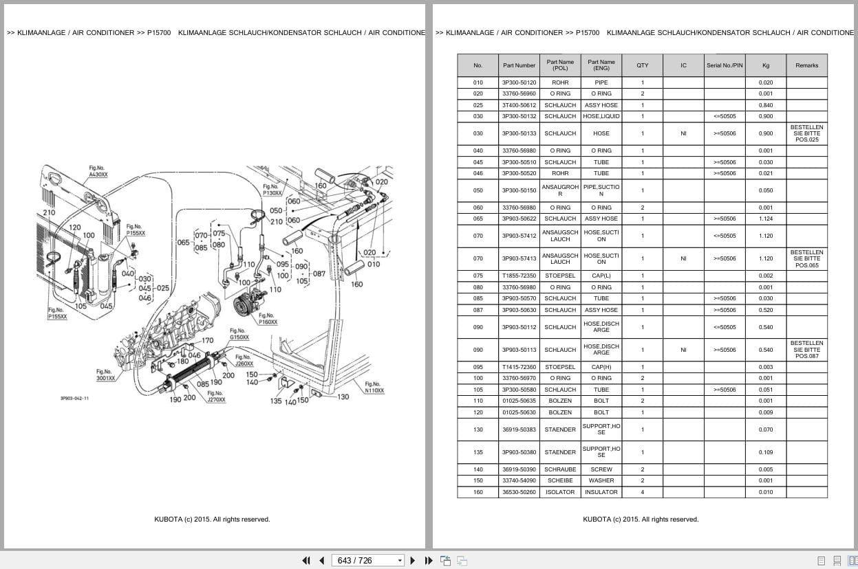 Kubota Tractor M128XDTC Parts Catalog EN DE (3)