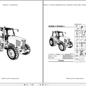 Kubota Tractor M135GXDTSC 2 Parts Catalog EN DE (1)