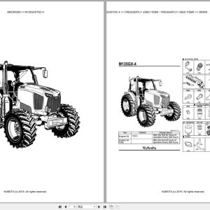Kubota Tractor M135GXDTSC 4 Parts Catalog EN DE (1)