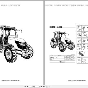 Kubota Tractor M4072DTHC 18 Speed Parts Catalog EN DE (1)