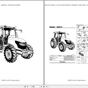 Kubota Tractor M4072DTHC 18 Speed Spare Parts Catalog EN TR (1)