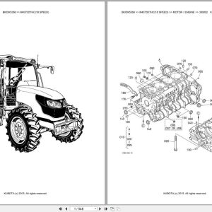 Kubota Tractor M4073DTHC 18 Speed Parts Catalog EN DE (1)