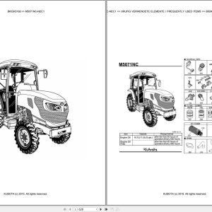 Kubota Tractor M5071NC NEC1 Parts Catalog EN DE (1)