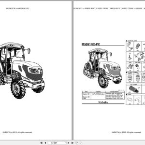 Kubota Tractor M5091NC PC Parts Catalog EN DE (1)