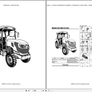 Kubota Tractor M5101NC NEC Parts Catalog EN DE (1)