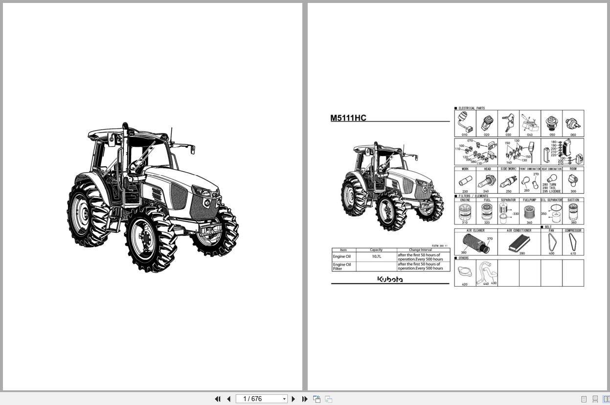 Kubota Tractor M5111HC Spare Parts Catalog EN TR (1)