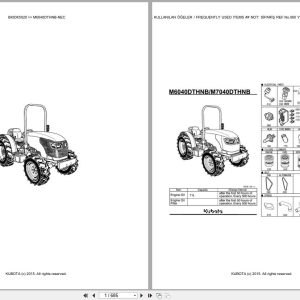 Kubota Tractor M6040DTHNB NEC Spare Parts Catalog EN TR (1)
