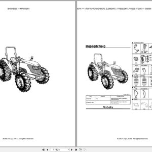 Kubota Tractor M7040DTH Parts Catalog EN DE (1)