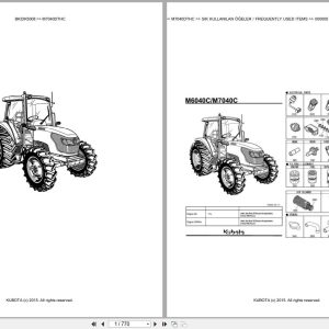 Kubota Tractor M7040DTHC Spare Parts Catalog EN TR (1)