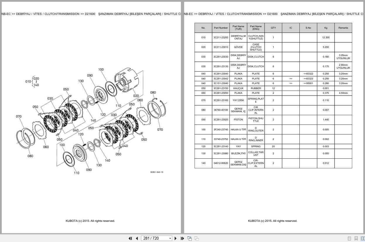 Kubota Tractor M7040DTHNB EC Spare Parts Catalog EN TR (2)