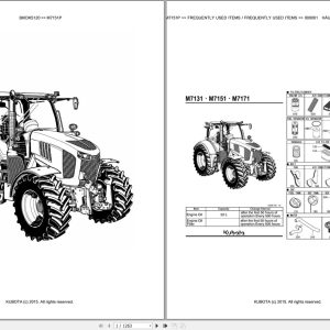 Kubota Tractor M7151P Parts Catalog EN DE (1)